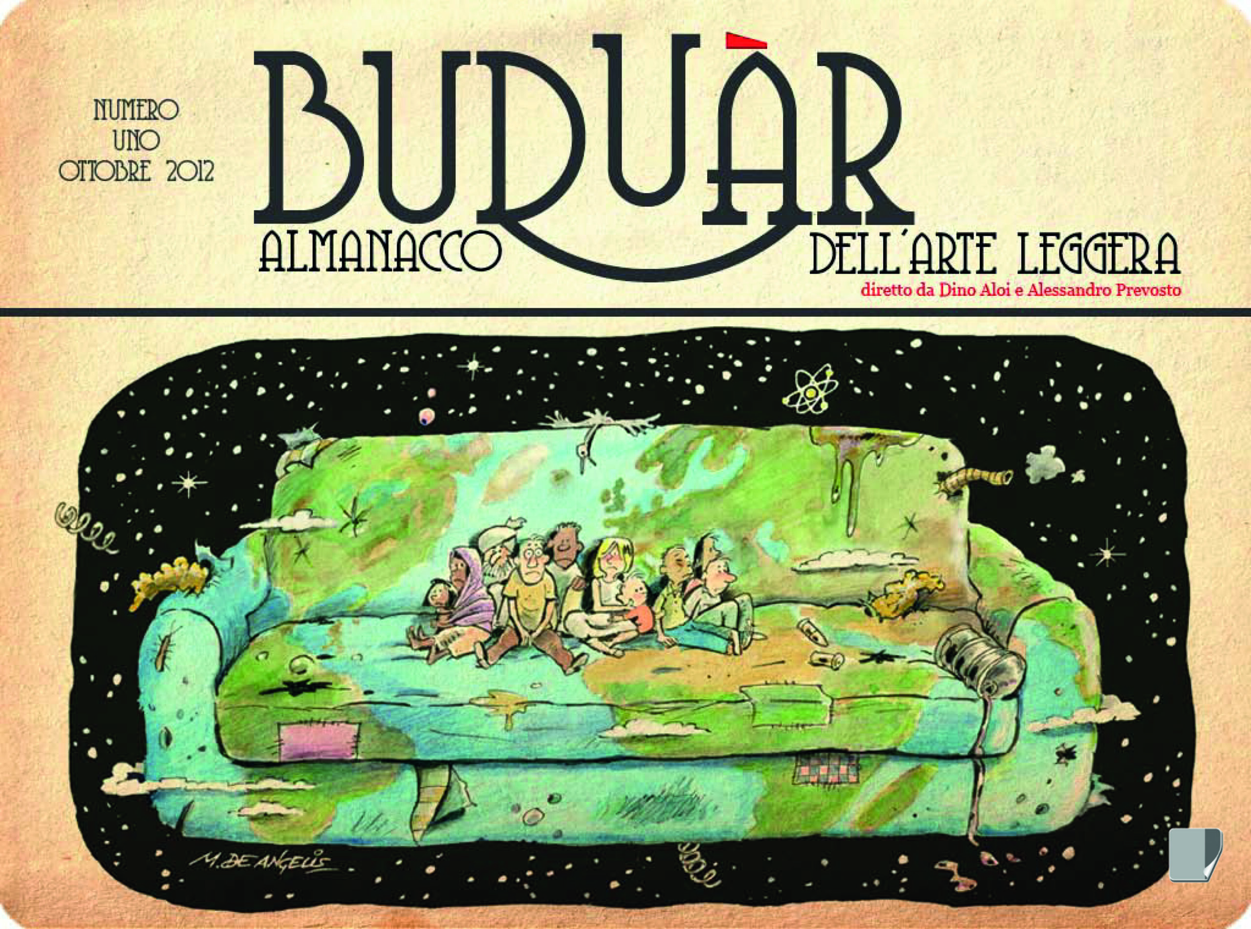 La copertina di Buduà 1 disegnata da Marco De Angelis