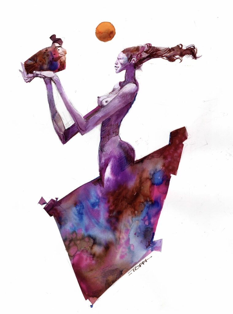 Sergio Toppi – Omaggio a Manara