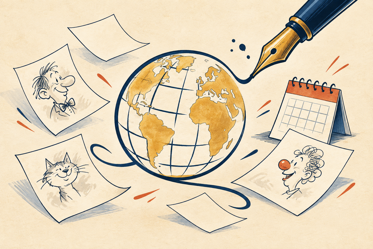 Concorso internazionale di vignetta e caricatura: illustrazione generica Buduàr