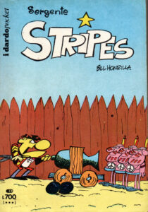 Copertina di Sergente Stripes di Bill Howrilla, Dardopocket n. 8, ottobre 1974