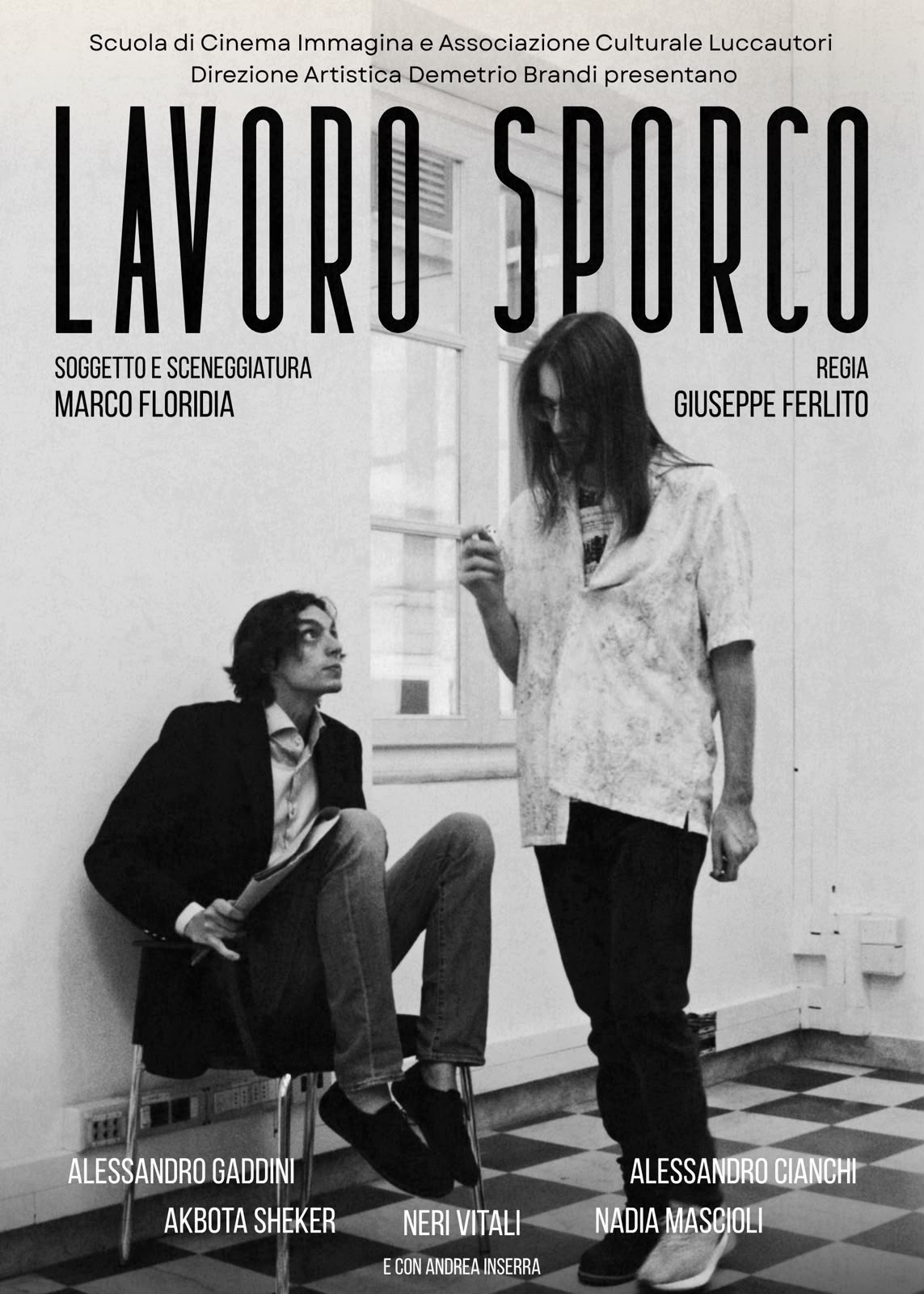 Locandina del cortometraggio Lavoro sporco, diretto da Giuseppe Ferlito e scritto da Marco Floridia
